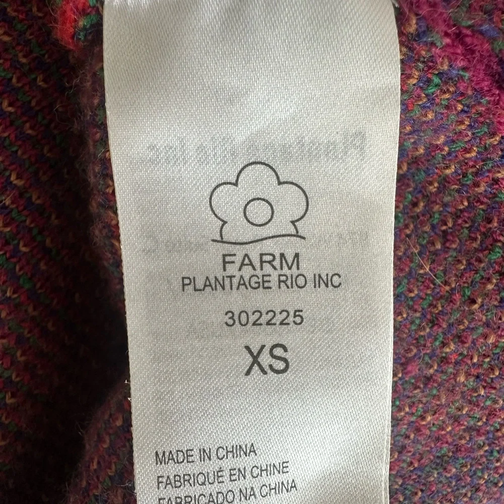 FARM Rio Multicolor Wave-Stripe Midi Sweater Dress — Wild Hearts - wool blend - Picture 4 of 4